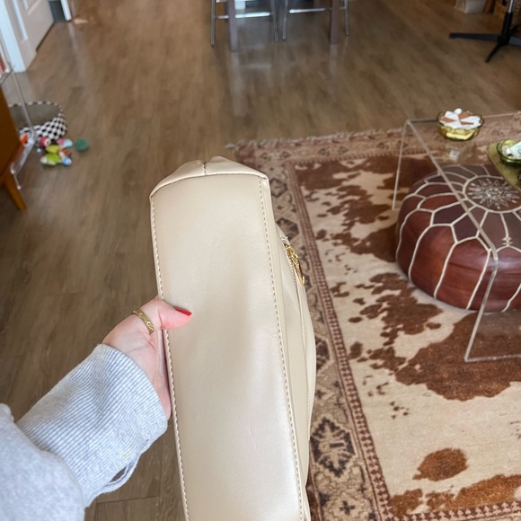 Studded Beige Handbag - Picture 3 of 4